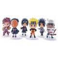 Naruto Figures 6pcs Set 2.5 PVC Uzumaki Naruto Uchiha Madara Toys Lot by other