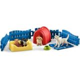 Schleich Farm World Puppy Pen Toy Animal Set