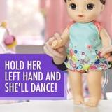Baby Alive Potty Dance Talking Baby Doll Brown Curly Hair