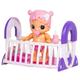 Little Live Babies Bouncing Baby Girl Doll Gracie with Crib