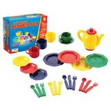 Educational Insights Dishes Set Pretend Play Kitchen Set of 25 Dishes Preschool Toy for Kids Girls & Boys Ages 3+