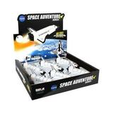 Diecast Pullbacks PMT51355 Space Shuttle Pullback Discovery Assortment In Counter Display- 6 Pieces