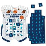 Big Dot of Happiness Go Fight Win - Sports - Picture Bingo Cards and Markers - Baby Shower Shaped Bingo Game - Set of 18