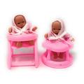 Set of 2 Mini Dolls for Girls with Walker High Chair