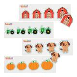 Kaplan Early Learning Size and Sequence Farm Puzzles - Set of 4