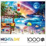 Buffalo Games Night & Day Life s A Beach 1000 Pieces Jigsaw Puzzle