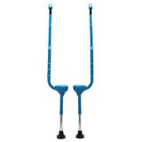 Flybar Maverick Walking Stilts For Kids (Small) ? Adjustable Height ? For Ages 5 & Up Up to 190 Pounds BLUE