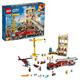 LEGO City Fire Downtown Fire Brigade 60216 Firetruck and Helicopter Rescue Toy