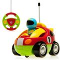 Cartoon Race Car Radio Control R/C Toy for Toddlers - Red RC Car R/C Car Radio Controlled Car