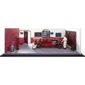 1930 Alfa Romeo 6C 1750 GS Red w/Two Mechanics & Garage Workshop Diorama Limited Edition 200 pcs 1/18 Diecast Car by CMC