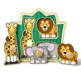 Melissa & Doug Jungle Friends Safari Animals Jumbo Peg Wooden Puzzle