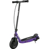 Razor Black Label E100 Electric Scooter â€“ Purple up to 10 mph 8 Pneumatic Front Tire for Kids Ages 8+