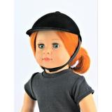 Black English Riding Hat | Compatible with 18 American Girl Dolls Madame Alexander Our Generation etc. | 18 Inch Doll Clothes