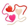 72 Fun Stuck on You Valentine Heart Sticky Hand Toy - Unique Valentines Day Cards for Kids (6 Dozen)