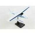 Cessna 172 Skyhawk Aircraft with Floats White with Blue Stripes Sky Kids Series 1/42 Plastic Model Airplane by Daron
