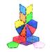 PicassoTiles 16 Piece Magnetic Building Block Set Geometry Playset PT16 Age Group 3+ Multicolor