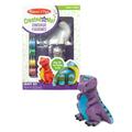 Melissa & Doug Created by Me! Dinosaur Figurines Craft Kit (2 Resin Dinosaurs 6 Paints Paintbrush)