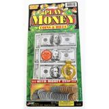 Ja-Ru Play Money - Coins and Bills (Pack of 14)