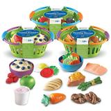 Learning Resources New Sprouts Healthy Basket Bundle Pretend Play Kitchen Food Multicolor 40 Piece Set For Kids Girls Boys Ages 18 months +