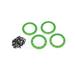 Traxxas 2.2 Aluminum Bead Lock Rings Green 8168G