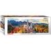 Neuschwanstein Castle in Autumn Panorama 1000-Piece Puzzle