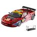 Diecast Car & LED Display Case Package - 2012 - Ferrari 458 Italia GT2 - AF Corse Red - Mattel Hot Wheels BCT78 - 1/18 Scale Diecast Model Toy Car w/LED Display Case