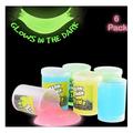 Glow In The Dark Slime - 6 Pack - Assorted Neon Colors- Great Toy For Any Child Favor Gift Birthday- By Kidsco