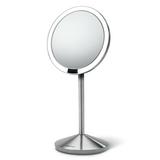 simplehuman 5 inch Sensor Mirror, Lighted Makeup Mirror, 10x Magnification