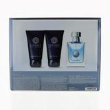 Versace Pour Homme Cologne Gift Set for Men, 3 Pieces