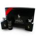 Polo Black 3 Pc. Gift Set ( Eau De Toilette Spray 4.2 Oz / 125 Ml + Aftershave 4.2 Oz. / 125 Ml + Alcohol-free Deodorant Stick 2.6 Oz. / 75g ) for Men by Ralph Lauren