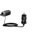 Gomadic Intelligent Compact Car / Auto DC Charger suitable for the Panasonic HDC-SDX1H HD Camcorder - 2A / 10W power at half the size. Uses Gomadic Ti