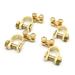 Unique Bargains 4Pcs Copper Plated Positive Negative Car Battery Terminals Clamp Clip Connector