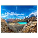 Design Art Alps Mountains in Swiss Panorama Photographic Print on Wrapped Canvas