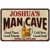 JOSHUA S Man Cave Metal Sign Wall Decor Gift 8x12 208120011041