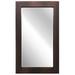 Empire Art Direct Black on Bronze Metallic Shagreen Leather Framed Beveled Mirror 80 x 48