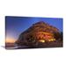 Design Art Sunset on the Matala Beach Greece Photographic Print on Wrapped Canvas