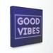 Stupell Industries Neon Good Vibes Fashion Modern Purple Word Design Canvas Wall Art by Dawn Vietro