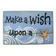 Make A Wish Coastal Plaque Sign Wall Hanging Decor Decoration For The Beach