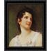 Portrait of a young girl 20x23 Black Ornate Wood Framed Canvas Art by Bouguereau William Adolphe