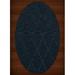 Dalyn Dover Area Rug DV11 Dv11 Navy Lines Diamonds 9 x 12 Oval