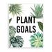 The Stupell Home Decor Collection Plant Goals with Plant Illustrations Wall Plaque Art 10 x 0.5 x 15