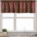 Ambesonne Damask Window Valance Abstract Victorian Style 54 X 18 Orange Magenta Black