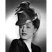 Eleanor Parker Wearing A Tall Crowned Chapeua Made Of Felt With Velvet Bows 1943. Photo Print (16 x 20)