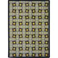 Joy Carpets 1663B-01 Any Day Matinee Marquee Star Rectangle Theater Area Rugs 01 Gray - 3 ft. 10 in. x 5 ft. 4 in.