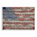 Stupell Industries American Flag Song Quote Word Design Wall Plaque Art by Daniel Sproul