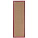 Linon Athena Runner Cork with Red 2.6ft x 8ft