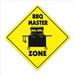 SignMission 12 x 12 in. Zone Xing Crossing Sign - BBQ Master