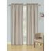Persian Collection Matte (Not Shiny) 2 Panels Taupe Solid Blackout Thermal Rod Pocket Foam Lined Window Curtain Drape R64 84 Length