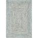 Unique Loom Layer Braided Chindi Rug Gray/Ivory 4 1 x 6 1 Rectangle Braided Abstract Comfort Perfect For Living Room Bed Room Dining Room Office