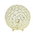 Elegant Designs Elipse 8 Inch Crystal Ball Sequin Table Lamp